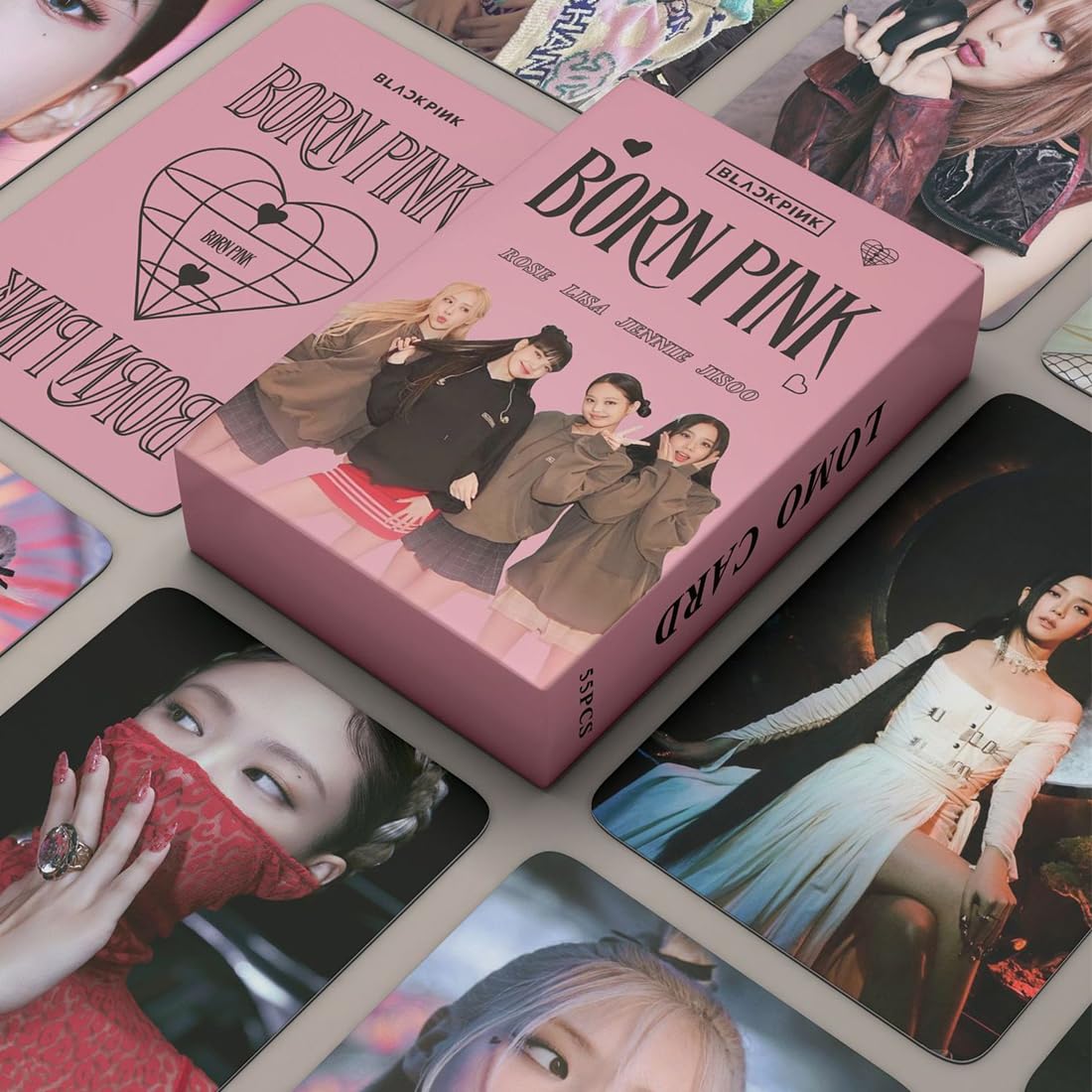 DEFGNOP Kpop Blackpink Merch, Blackpink Photocards, Pack of 55